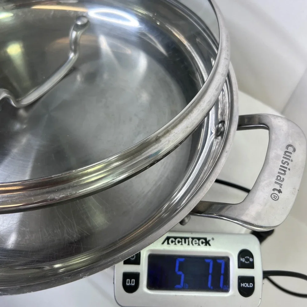 Cuisinart 8325-30D Stainless Steel 12in Everyday Pan with Glass Lid Induction